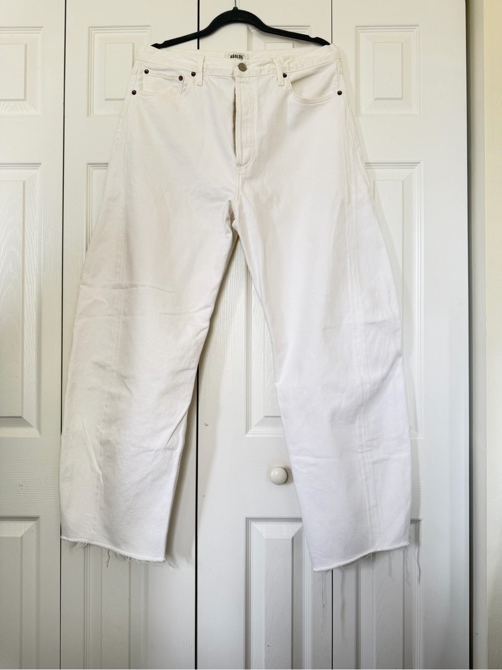 AGOLDE - LUNA HIGH RISE PIECED TAPER - ELEMENT WHITE - Picture 5 of 8